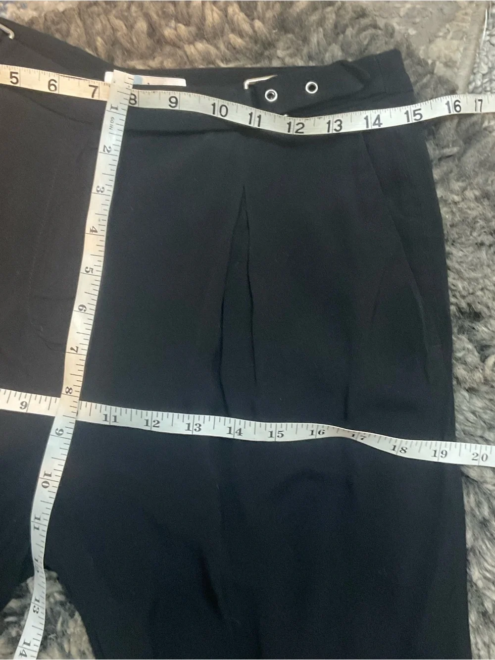 Sandro Black Tailored Pleated Trousers